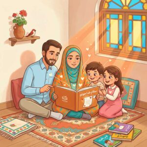 کتاب‌خوانی خانوادگی و تأثیر آن بر ارتباط عاطفی با خدا در کودکان