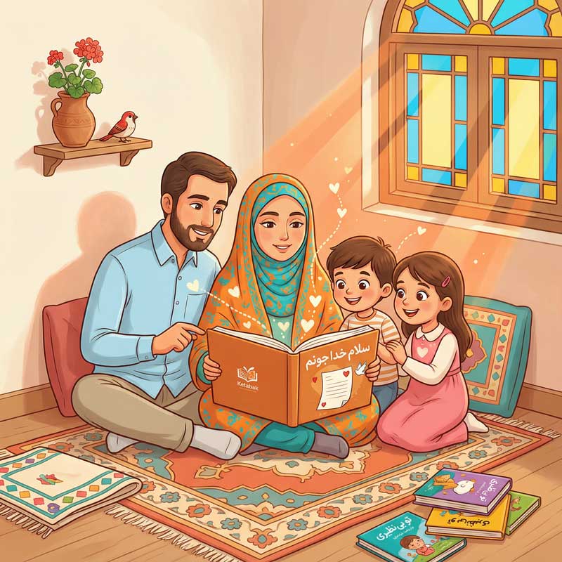 کتاب‌خوانی خانوادگی و تأثیر آن بر ارتباط عاطفی با خدا در کودکان